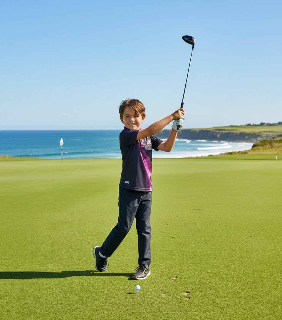 Deep Purple Wave Golf Shirt